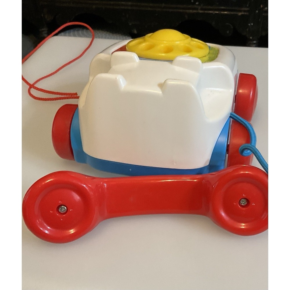 Fisher Price Mattel Pull Along Chatter Telephone Yr.2000 - Picture 3 of 5